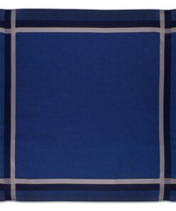 Schnupftabak und Tradition - Stofftaschentuch für Herren (offen - blau)