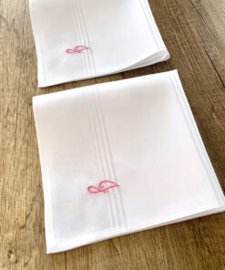 Primadonna - Stofftaschentuch für Damen (Monogramm: J)