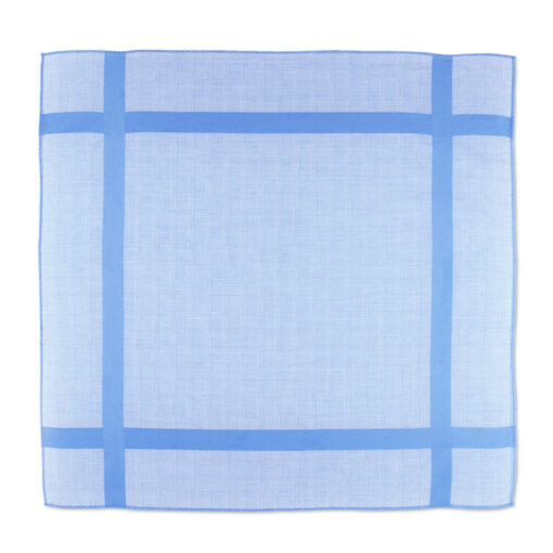 Blue Collar | Stofftaschentuch für Herren (blau / offen)