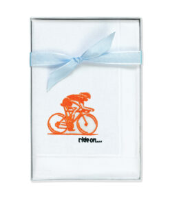 Happy Biker | Stofftaschentuch orange / schwarz